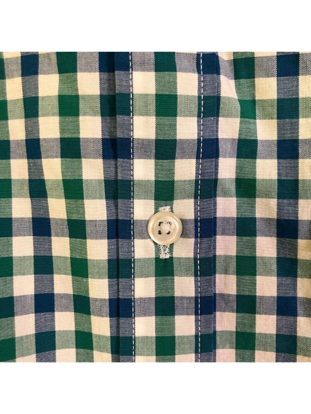J.Crew Mens Flex Wash Gingham Check Plaid Button Down Shirt Small Green SP NWT